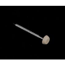 Boite de 250 pointe a tete PVC pour planche de rive couleur sable - longueur 40mm